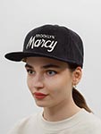 Бейсболка HOOD арт. 103-SWC001-NY015-BK Marcy Cord (черный / белый)